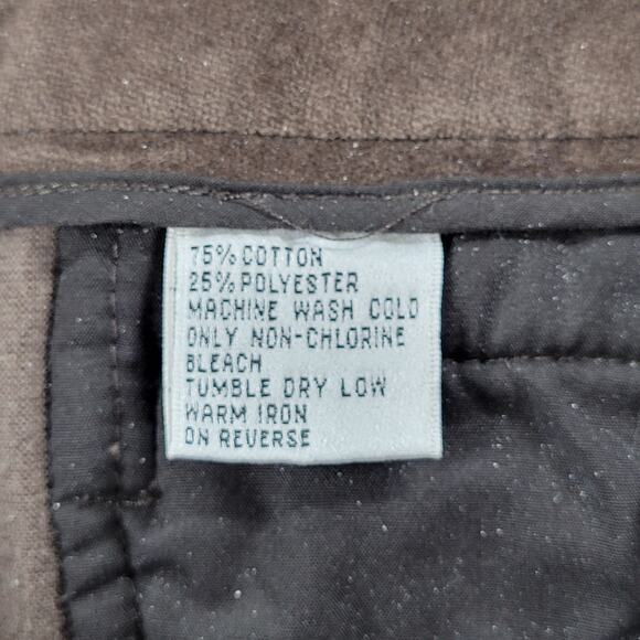 Talbots Womens Velvet Pants 12 Brown Stretch High‎ Rise Straight Leg Ankle - Picture 9 of 12